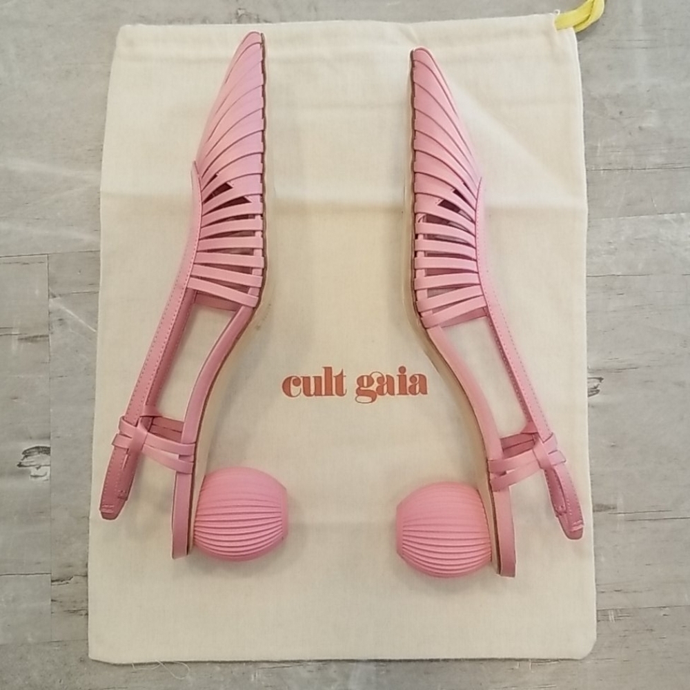 ๐CULT GAIA๐ Alia Slingback Mule Heels ~ Pink - Picture 14 of 16